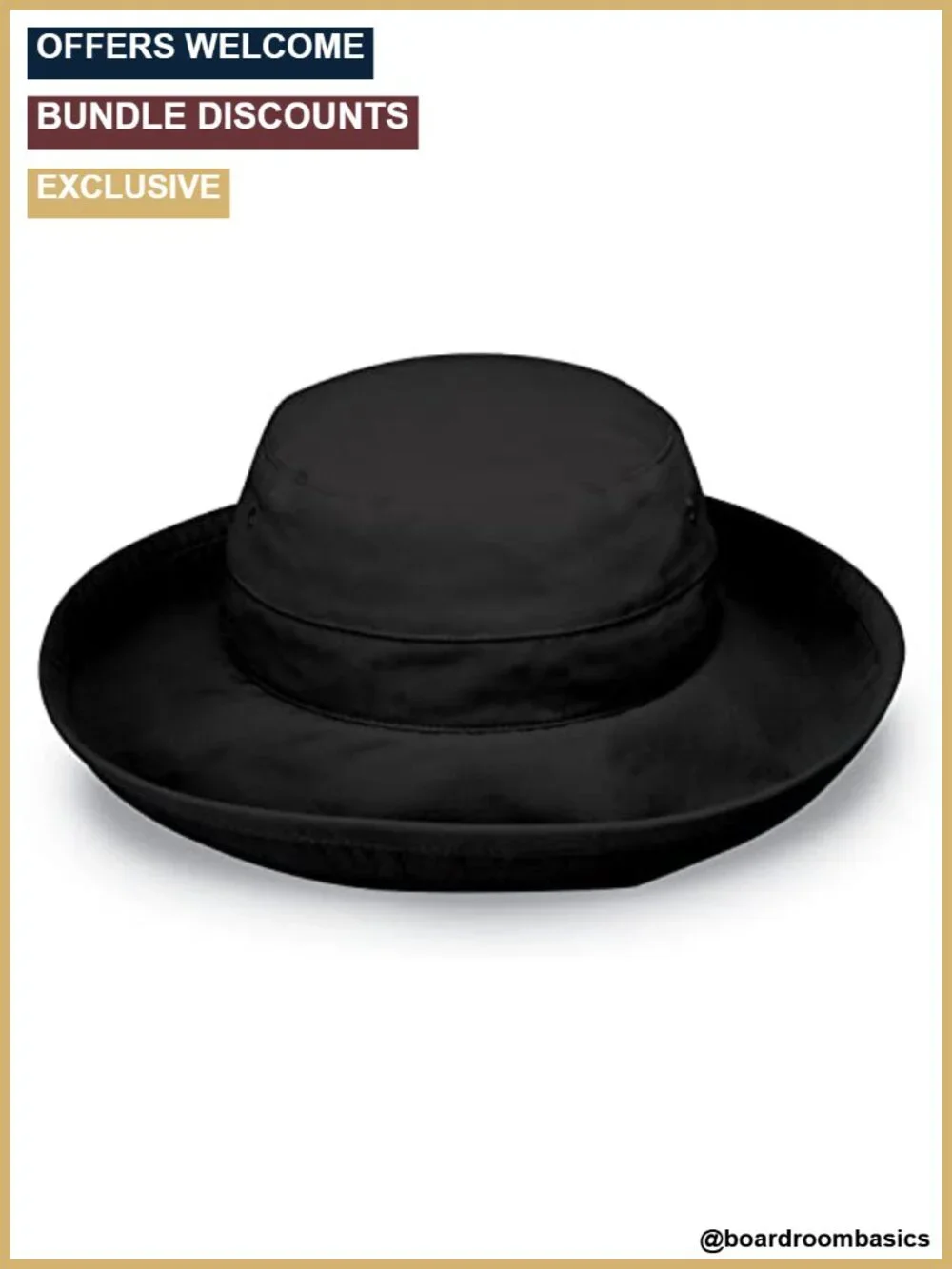 UPF 50+ Women's Sun Hat Wide Brim Packable Adjustable Microfiber